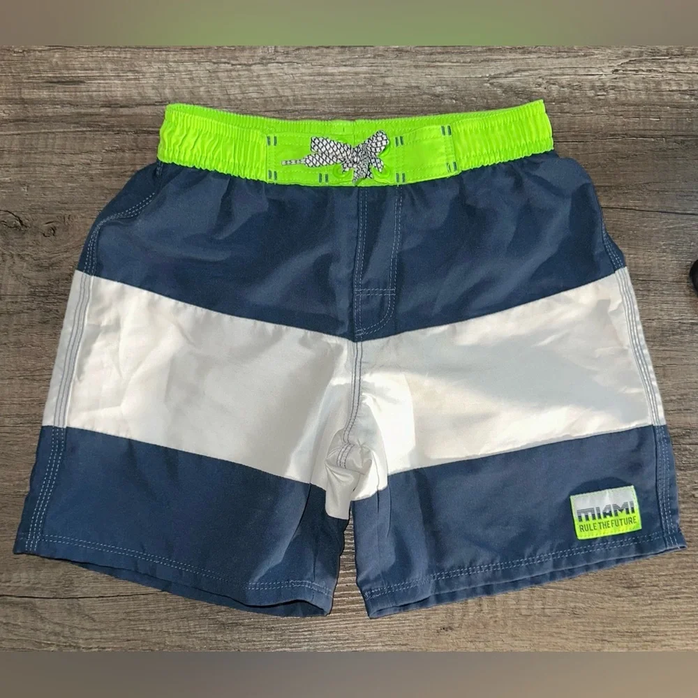 H&M Boys‎ Striped Swim Shorts Size 6-8Y